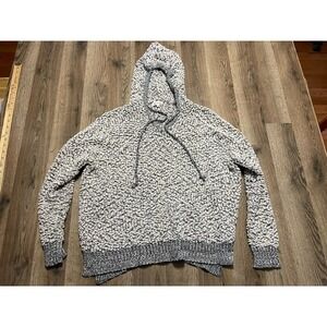 Miracle Hoodie, Women's Size S/M, Gray White, Pullover, Long Sleeve, V-neck